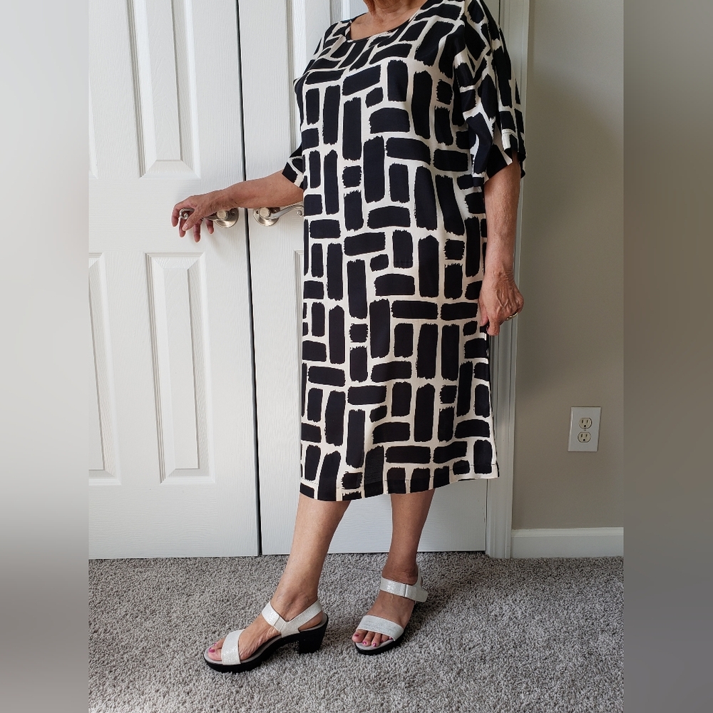 **Masai Black & White Print Dress - Size XL - NWOT**